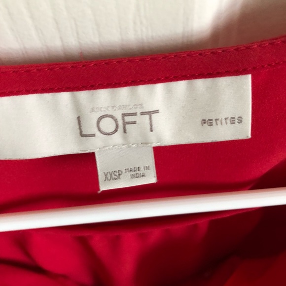 Red Ruffle Design Tank. Worn Once. - Picture 3 of 3